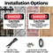 Signmission Caution Do Not Enter If Alarm Is Sounding Danger Sign, Plastic, 10in W x 7in L, 2PK OS-2PACK-DS-P-710-L-2128 - alternate 2